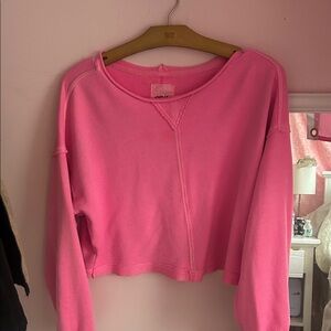Aerie Bright Pink Women's Sweatshirt